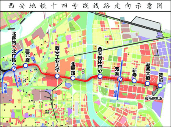 西安地鐵14號(hào)線最新線路圖，城市發(fā)展的脈絡(luò)與未來(lái)展望